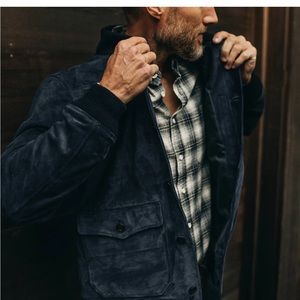 Aviator Jacket in midnight suede…Brand new…absolute beauty